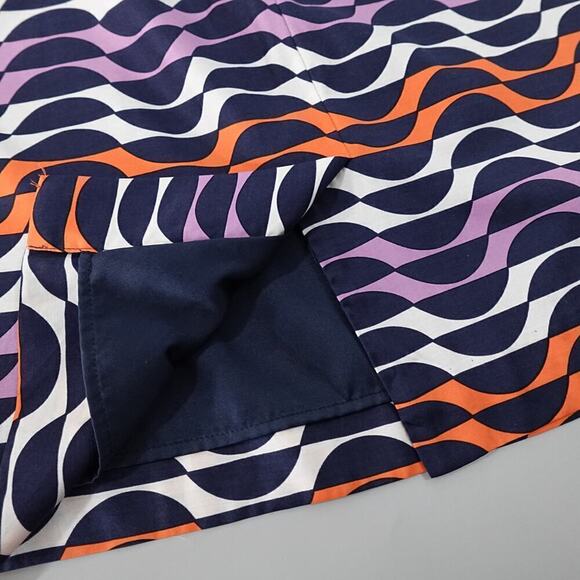 Boden Kensington Dress 4 Mod Geo Print Silk-Blend Modest - Picture 10 of 16